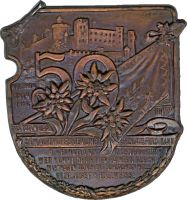 Kappenabzeichen 1914 - 1916 Das Edelweiß gew. Joseph Ferdinand IR 59